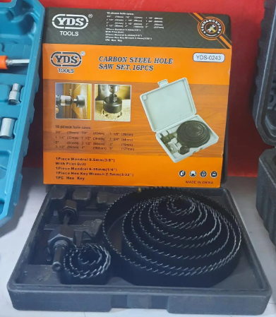 Carbon Steel Hole Saw Set 16pieces