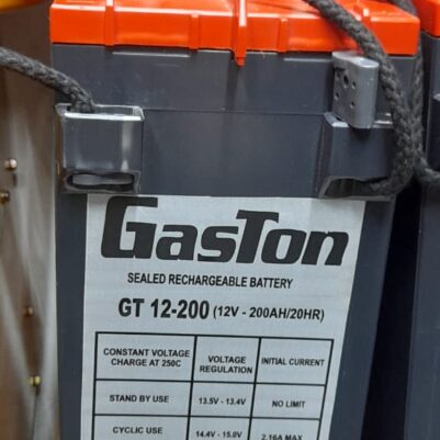 Gaston slim AGM deep cycle battery Gt 12v-200ah-20hr 
