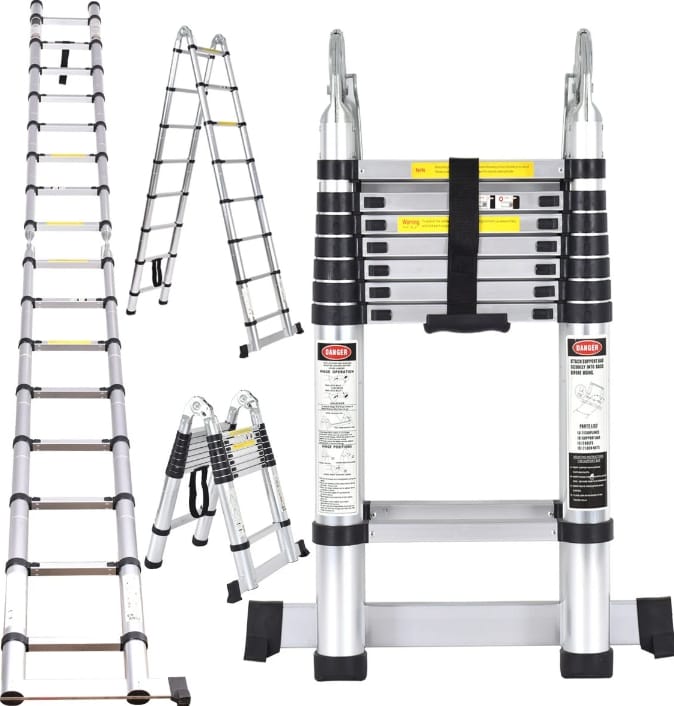 Aluminium Telescopic Ladder 15steps
