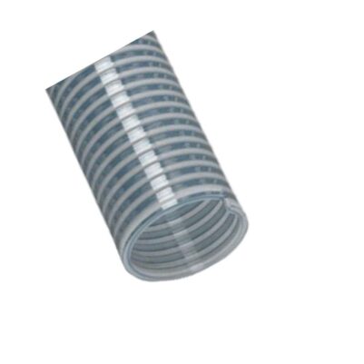 Clear spring sunction hose pipes threaded 5inch 15mtrs