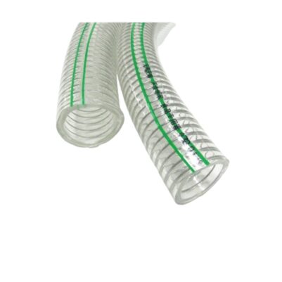 Suction Hose clear spring Pipes threaded 3inch 30mtrs