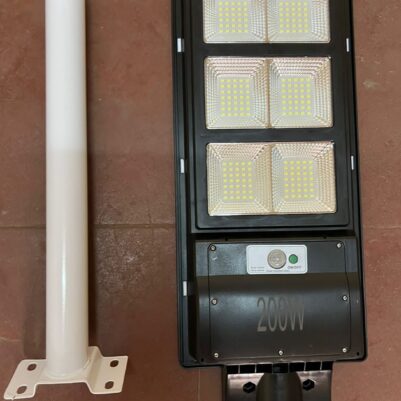Solar STREET LIGHT 200 w with a pole stand 50*500mm
