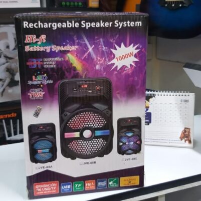 Rechargeable Bluetooth Speaker System With LED Lights