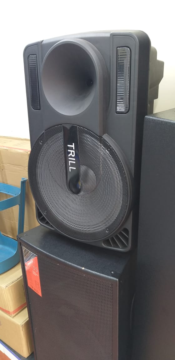 Trill 15" Portable Bluetooth Speaker With 2mics