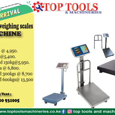 Platform weighing scales machine