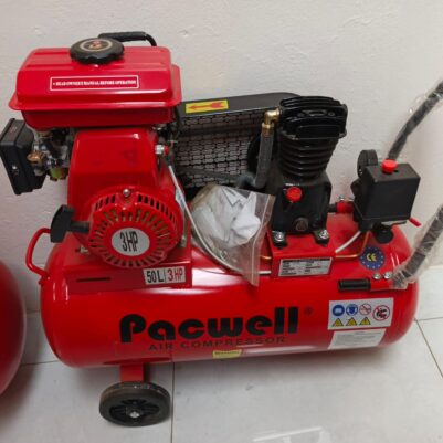 Pacwell 50L air compressor petrol driven