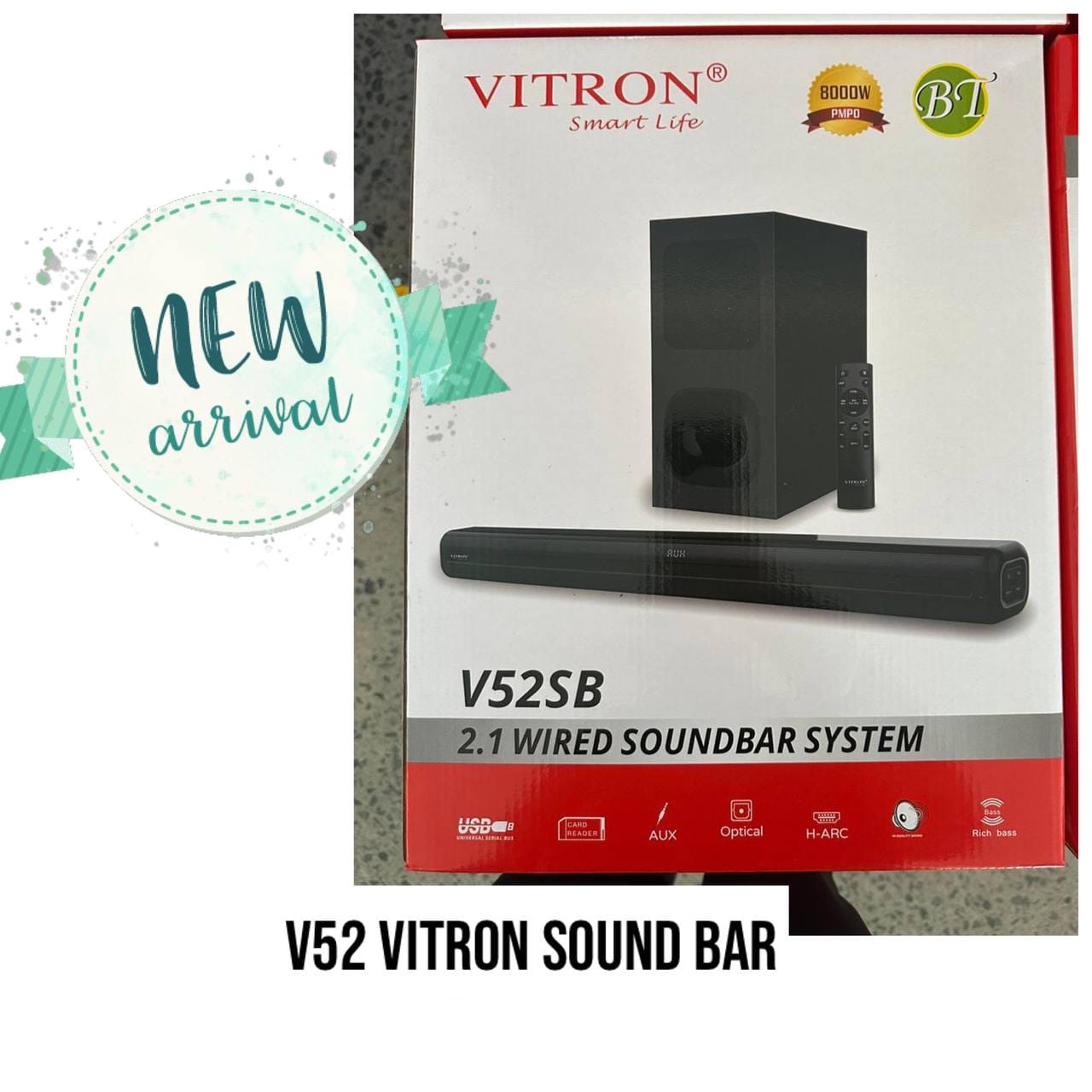 Vitron V52 2.1 wired soundbar system