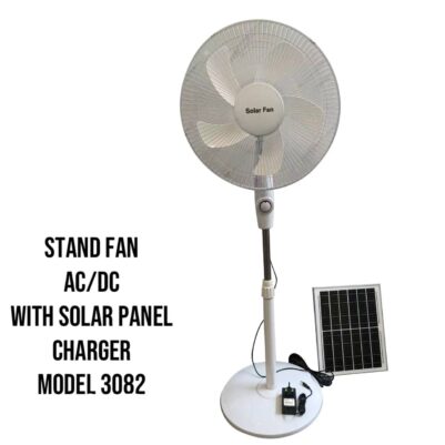 Solar charged Stand fan 3082